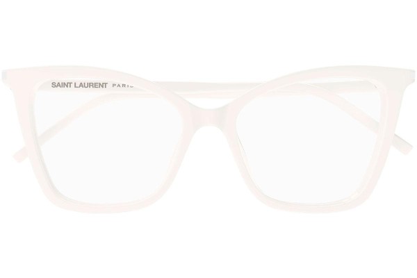 Ochelari Saint Laurent SL386 014 Cat Eye Albi