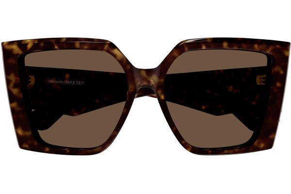 Ochelari de soare Alexander McQueen AM0467S 002 Pătrați Havana