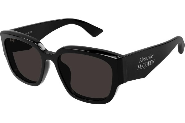 Ochelari de soare Alexander McQueen AM0468S 001 Pătrați Negri