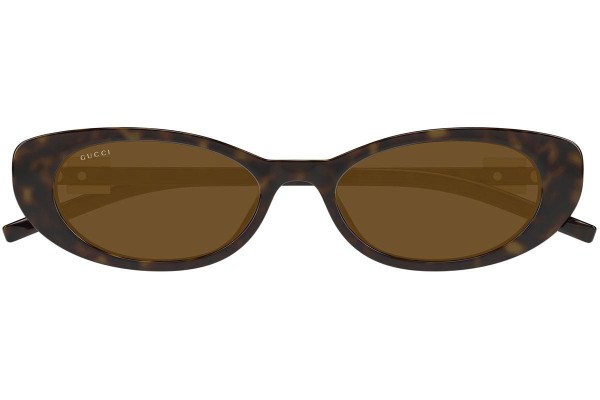 Ochelari de soare Gucci GG1680S 004 Ovali Havana