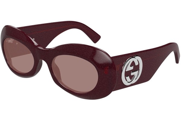 Ochelari de soare Gucci GG1696S 003 Ovali Violeți