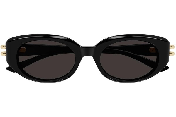 Ochelari de soare Alexander McQueen AM0469S 001 Ovali Negri