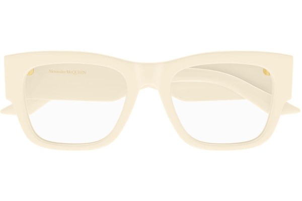 Ochelari Alexander McQueen AM0436O 005 Dreptunghiulari Bej