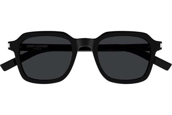 Ochelari de soare Saint Laurent SL715SLIM 001 Pătrați Negri