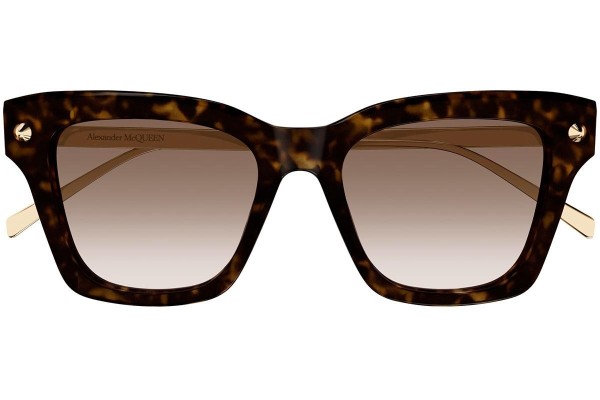 Ochelari de soare Alexander McQueen AM0483S 002 Pătrați Havana