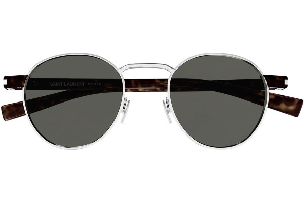 Ochelari de soare Saint Laurent SL707 001 Rotunzi Argintii