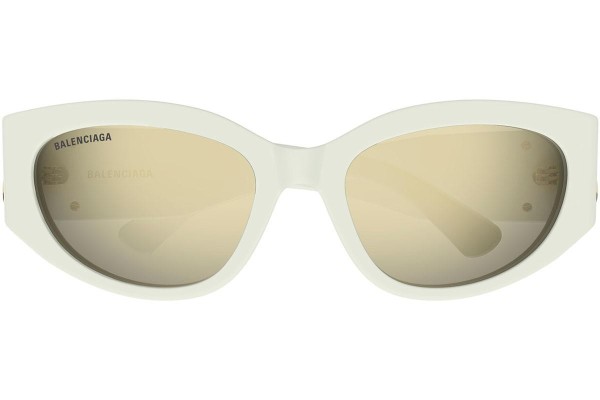 Ochelari de soare Balenciaga BB0324SK 009 Rotunzi Bej