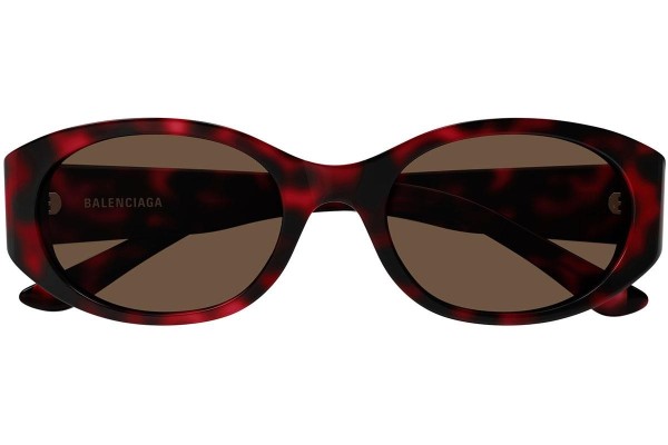 Ochelari de soare Balenciaga BB0369SK 003 Ovali Havana