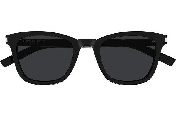 Ochelari de soare Saint Laurent SL716SLIM 001 Pătrați Negri