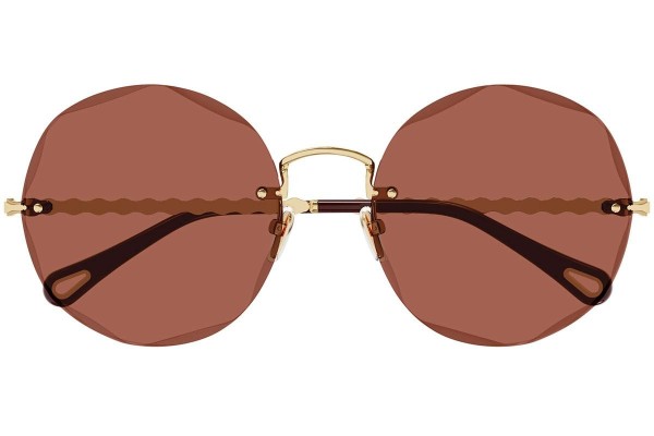 Ochelari de soare Chloe CH0254S 002 Rotunzi Aurii