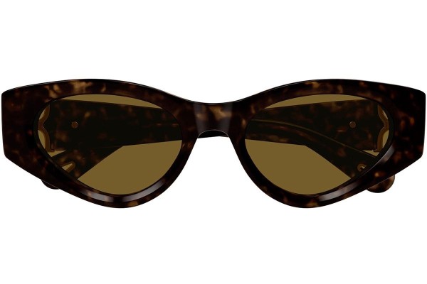 Ochelari de soare Chloe CH0259S 002 Ovali Havana