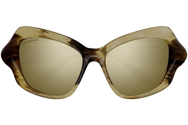 Ochelari de soare Balenciaga BB0353S 003 Cat Eye Havana