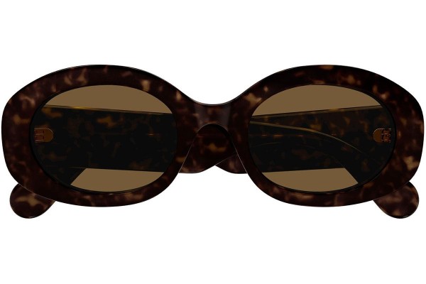 Ochelari de soare Chloe CH0258S 002 Ovali Havana