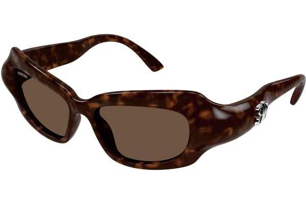 Ochelari de soare Balenciaga BB0354S 002 Cat Eye Havana