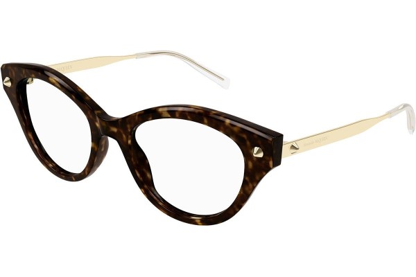 Ochelari Alexander McQueen AM0485O 002 Cat Eye Havana