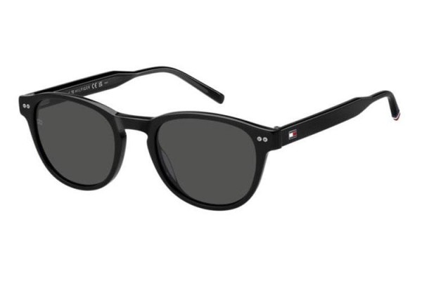 Ochelari de soare Tommy Hilfiger TH2186/S 807/IR Rotunzi Negri