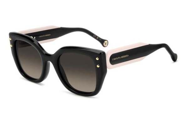 Ochelari de soare Carolina Herrera HER0312/S 3H2/HA Cat Eye Negri