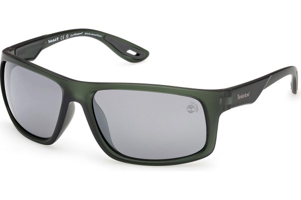 Ochelari de soare Timberland TB00034 97D Polarized Dreptunghiulari Verzi