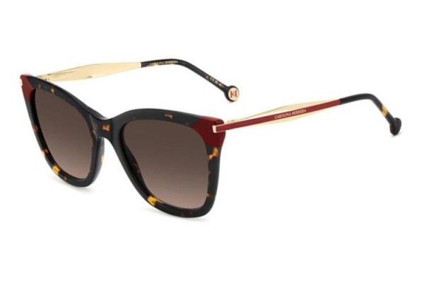 Ochelari de soare Carolina Herrera HER0307/S 086/HA Cat Eye Havana