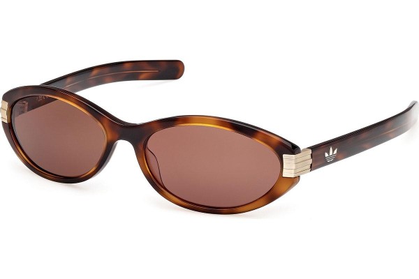 Ochelari de soare Adidas Originals OR0129 52E Ovali Havana