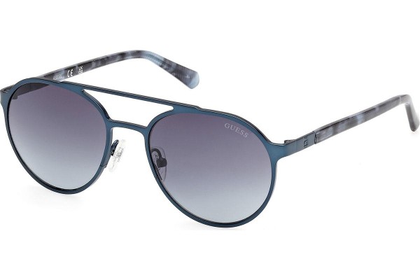 Ochelari de soare Guess GU00211 91W Rotunzi Albaștri