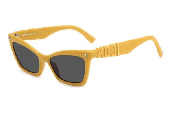 Ochelari de soare Dsquared2 ICON0026/S 40G/IR Cat Eye Galbeni