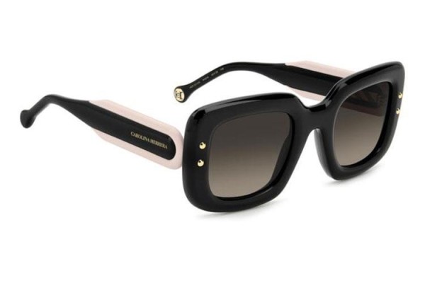 Ochelari de soare Carolina Herrera HER0313/S 3H2/HA Cat Eye Negri