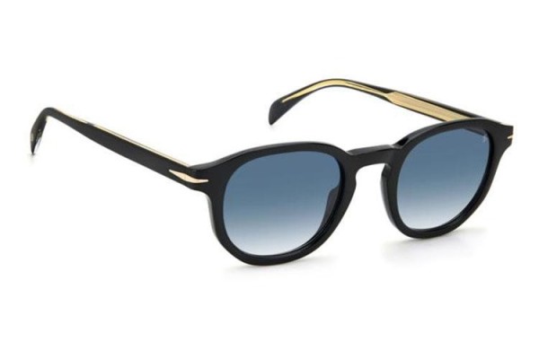 Ochelari de soare David Beckham DB1007/S 807/08 Rotunzi Negri