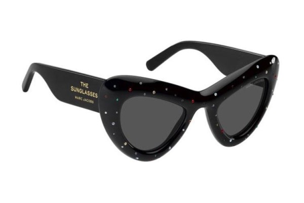 Ochelari de soare Marc Jacobs MARC798/SSTR 807/IR Cat Eye Negri