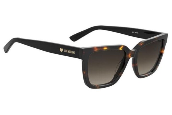 Ochelari de soare Love Moschino MOL087/S 086/HA Pătrați Havana