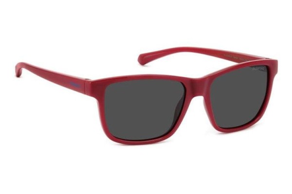 Ochelari de soare Polaroid Junior PLD8067/S C9A/M9 Polarized Pătrați Roșii