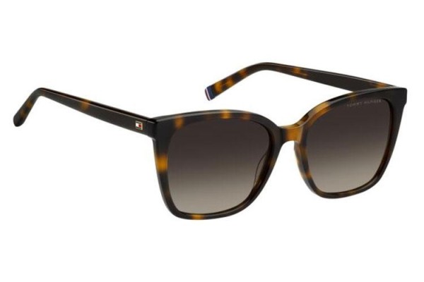 Ochelari de soare Tommy Hilfiger TH2226/S 086/HA Cat Eye Havana