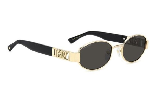 Ochelari de soare Dsquared2 D20155/S 000/IR Ovali Aurii