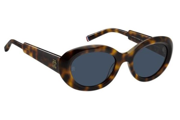 Ochelari de soare Tommy Hilfiger TH2207/S 05L/KU Ovali Havana