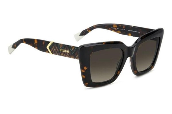 Ochelari de soare Missoni MIS0214/S 086/HA Cat Eye Havana