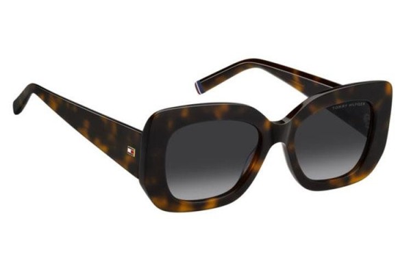 Ochelari de soare Tommy Hilfiger TH2224/S 086/9O Cat Eye Havana