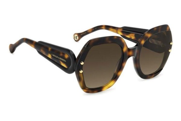 Ochelari de soare Carolina Herrera HER0314/G/S 086/HA Pătrați Havana