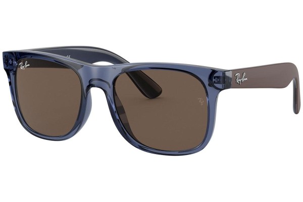 Ochelari de soare Ray-Ban Junior Junior Justin RJ9069S 706873 Pătrați Albaștri