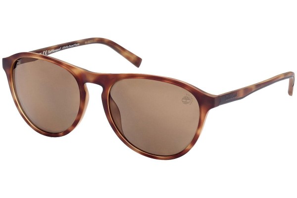 Ochelari de soare Timberland TB9267 52H Polarized Pilot Havana