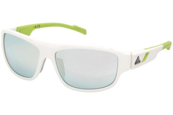 Ochelari de soare Adidas Sport SP0045 24C Dreptunghiulari Albi