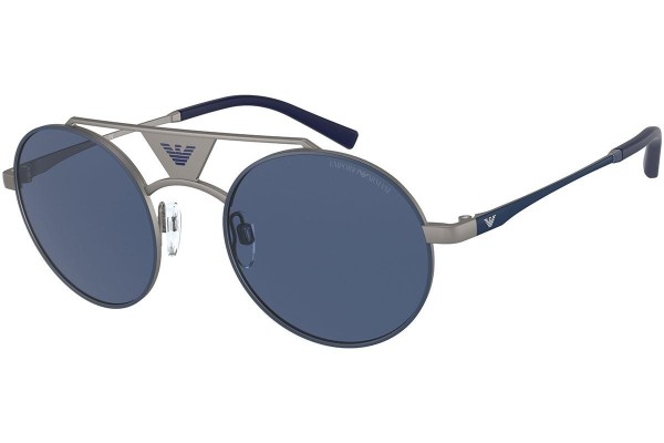 Ochelari de soare Emporio Armani EA2120 325080 Rotunzi Argintii