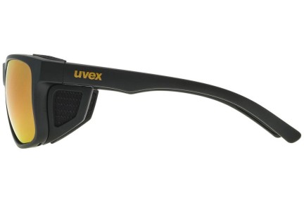 Ochelari de soare uvex sportstyle 312 Black Mat / Gold S3 Pătrați Negri