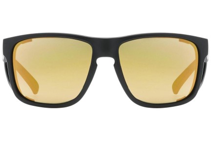 Ochelari de soare uvex sportstyle 312 Black Mat / Gold S3 Pătrați Negri