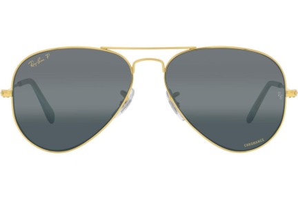 Ochelari de soare Ray-Ban Aviator Chromance Collection RB3025 9196G6 Polarized Pilot Aurii