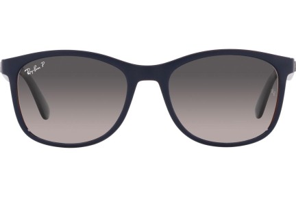 Ochelari de soare Ray-Ban RB4374 6601M3 Polarized Pătrați Albaștri