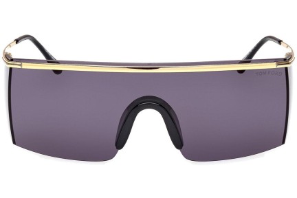 Ochelari de soare Tom Ford FT0980 30A Lentilă unică | Shield Aurii