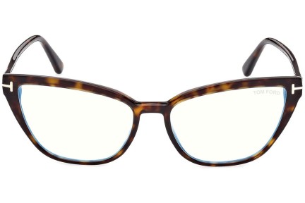 Ochelari Tom Ford FT5825-B 052 Cat Eye Havana