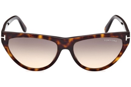 Ochelari de soare Tom Ford FT0990 52B Cat Eye Havana