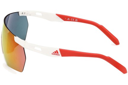 Ochelari de soare Adidas Sport SP0062 24L Lentilă unică | Shield Albi