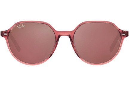 Ochelari de soare Ray-Ban Thalia RB2195 66372K Rotunzi Roz